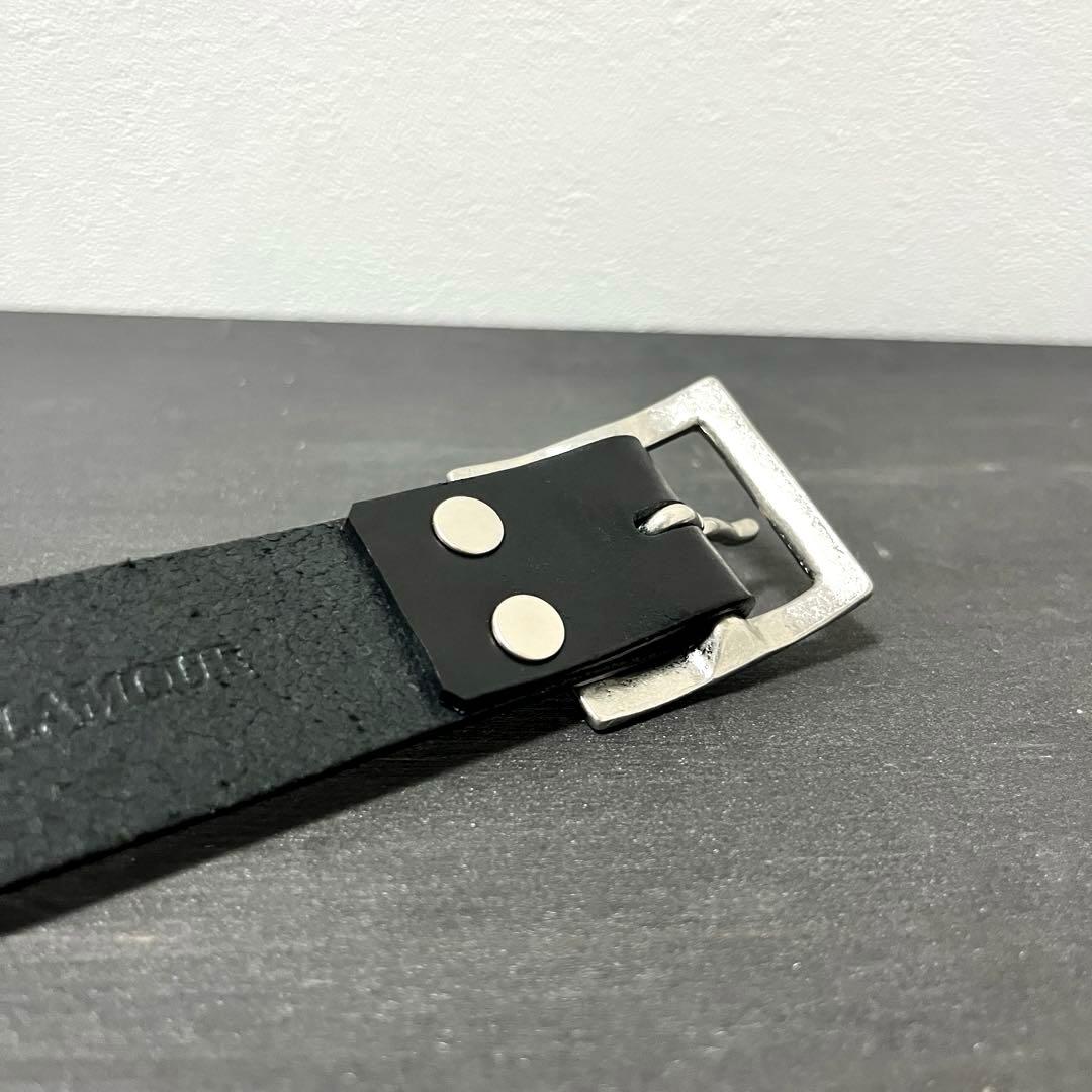 《HYSTERIC GLAMOUR》ロゴプリントレザーベルト 牛革 日本製