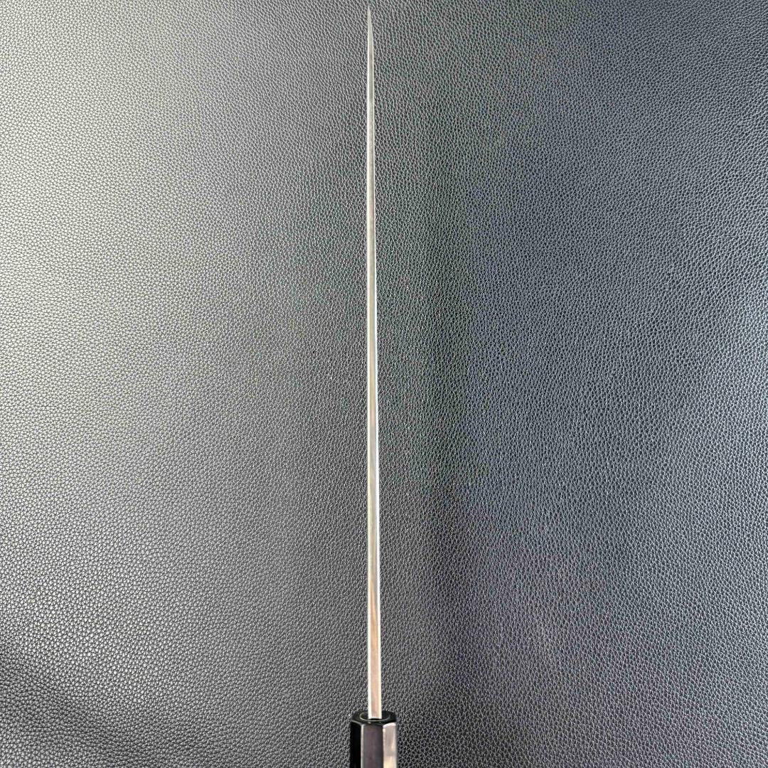 9462新品ダマスカス 柳刃包丁 尺一 渦刃紋105層 黒檀黒水牛白三本巻八角柄