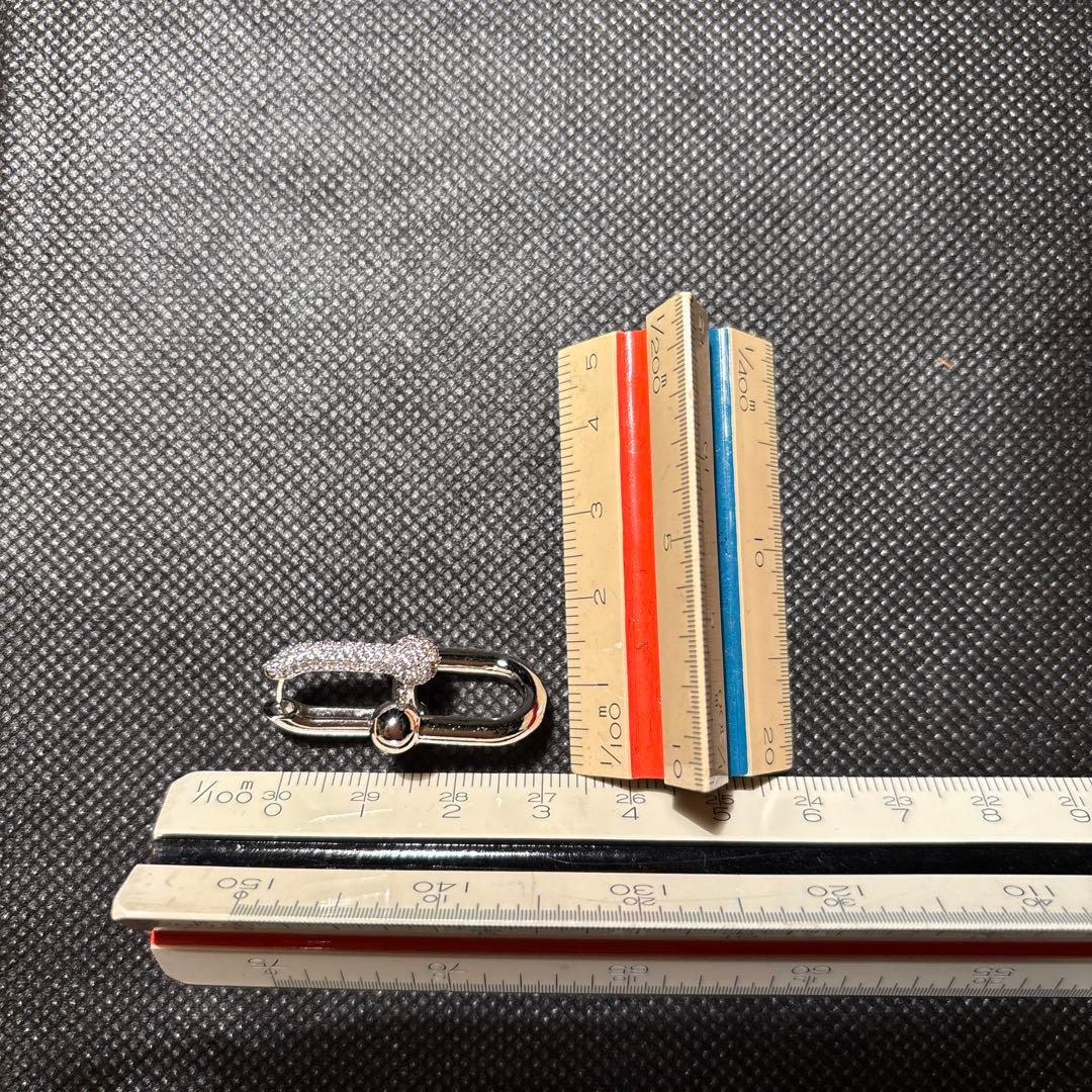 シルバー チェーンブレスレット ピアス