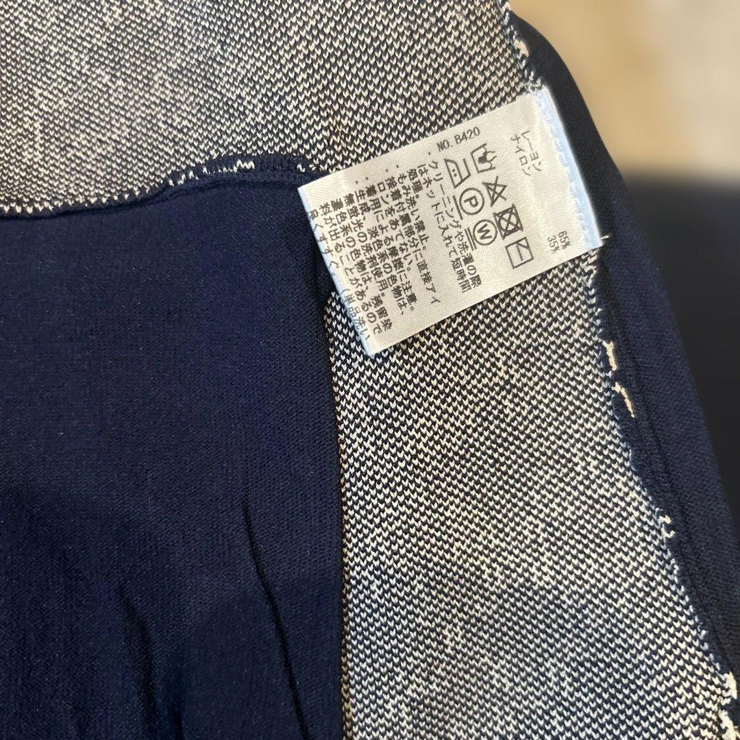 お値段変更ネイビー 幾何学模様 スカート 新品タグ付ゴルフウェアセットアップ