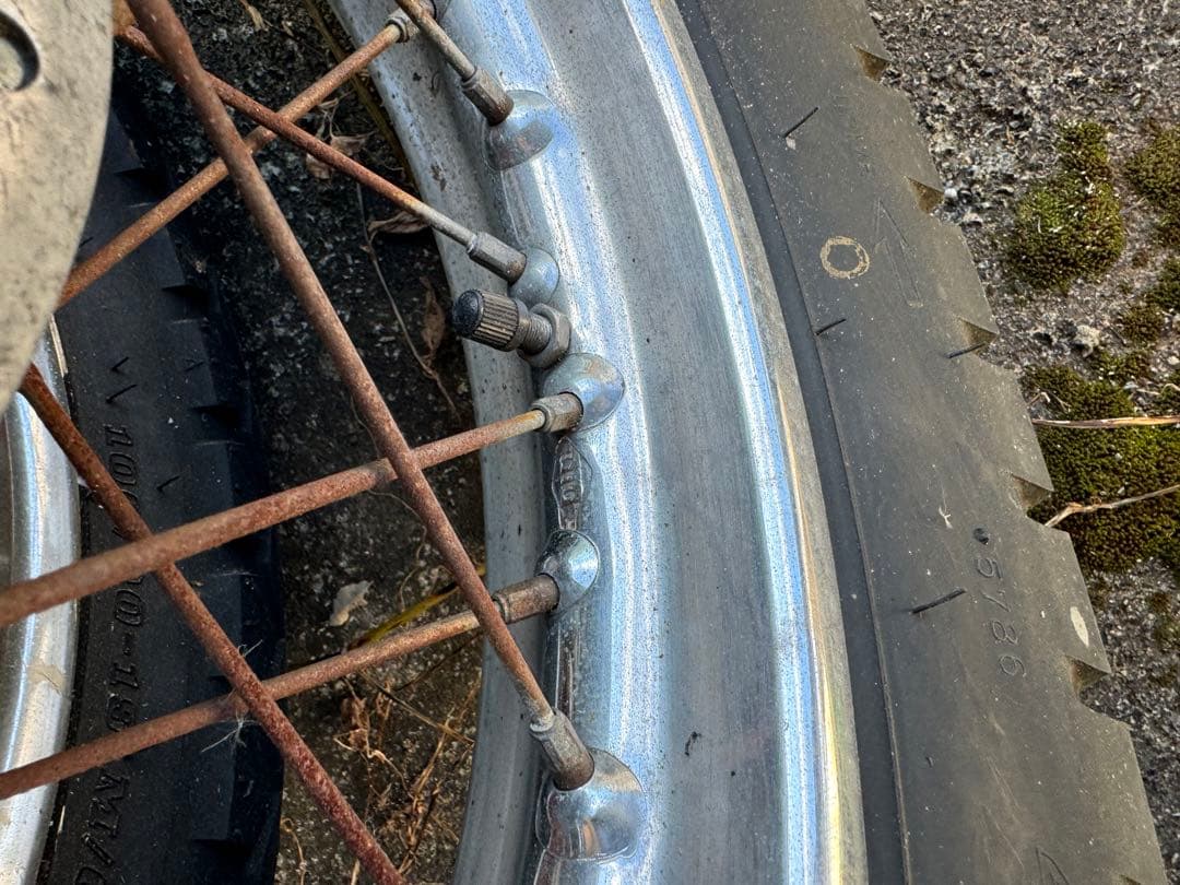 HONDA CB750four CB750k1 純正前後ホイール(タイヤ付き)