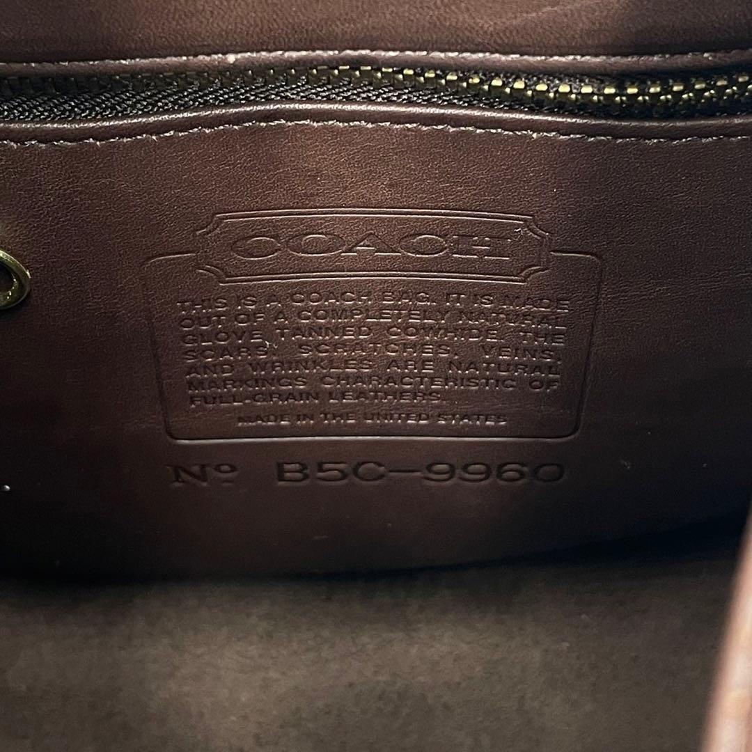 【美品✨】オールドコーチ ターンロック リュック 9960 チョコ ブラウン