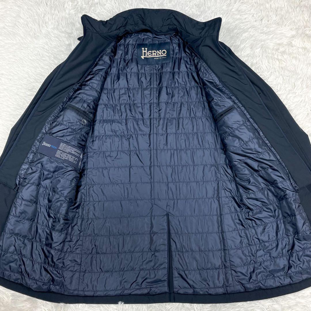 美品 ヘルノ レイヤード チェスターコート HERNOTECH 2way