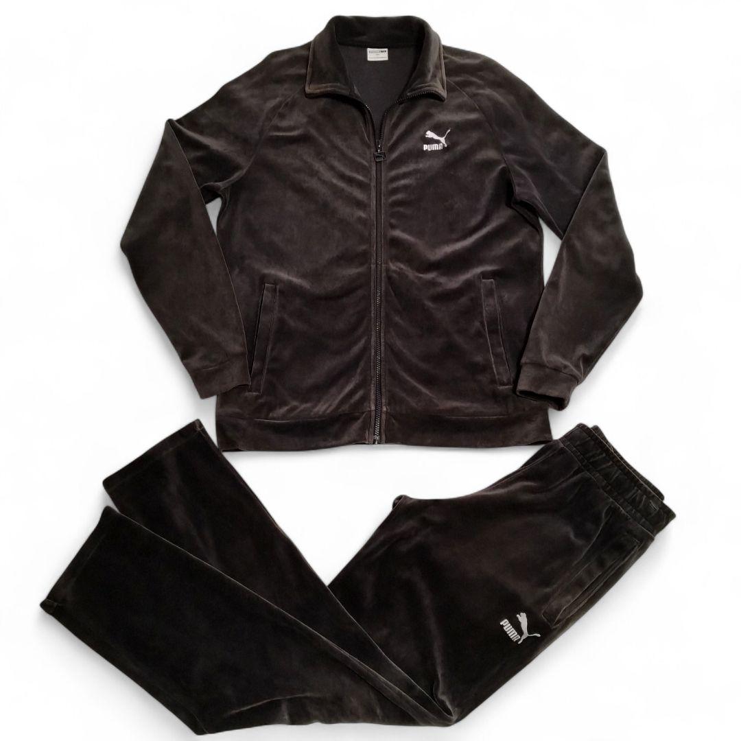 【ベロア セットアップ】プーマ トラックジャケット パンツ ジャージ 上下セット