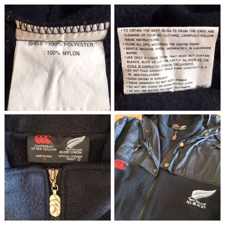 NZ購入 ALL BLACKS ラガーシャツ ＆ アウター 公式グッズ2点セット