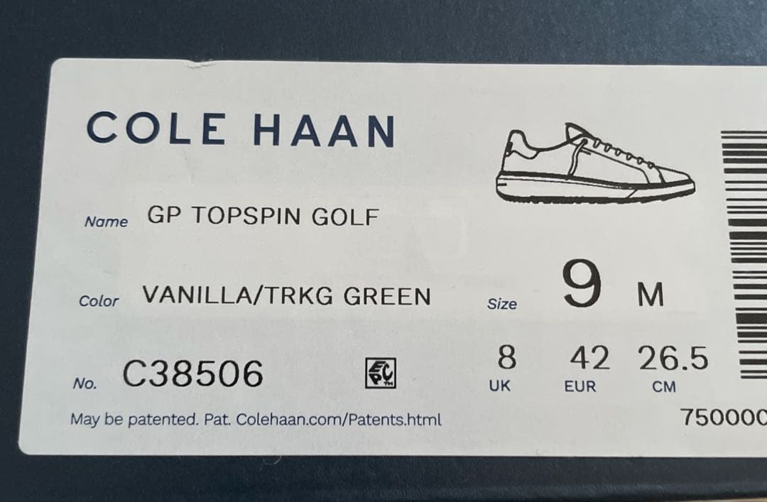【美品】コールハーン⛳️GP TOPSPIN GOLF ゴルフシューズ　26.5㎝