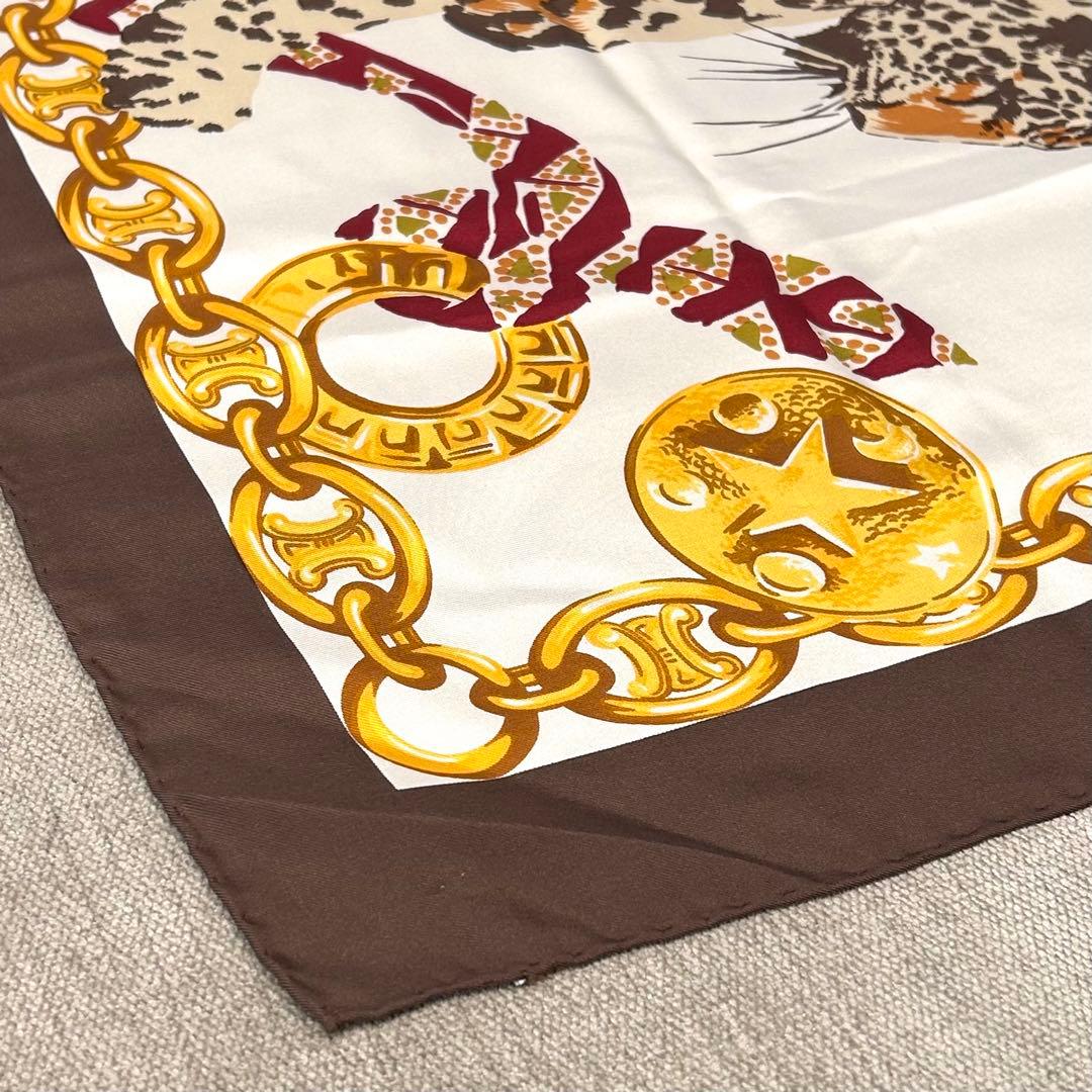 Yoon　正規店購入品 セリーヌ レオパード シルクスカーフ ヴィンテージ