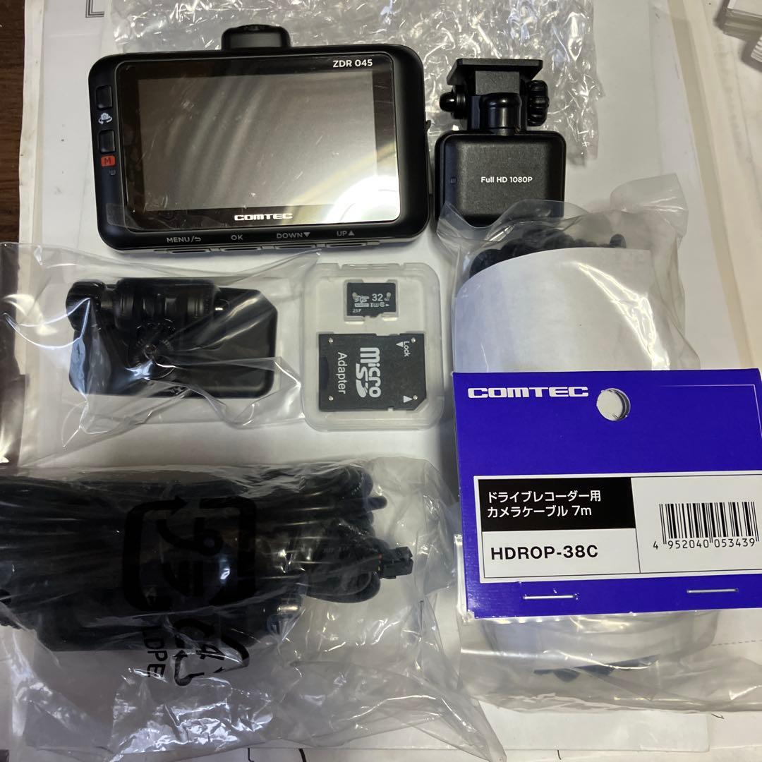 【コムテックドライブレコーダー.ＺＤＲ−045】【フルセット】【作動確認済み】