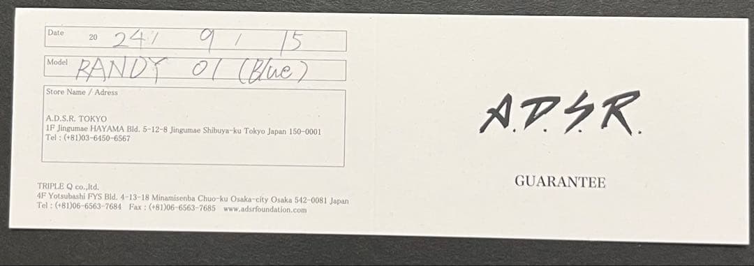 ADSR RANDY 01 (Blue) ファッションメガネ