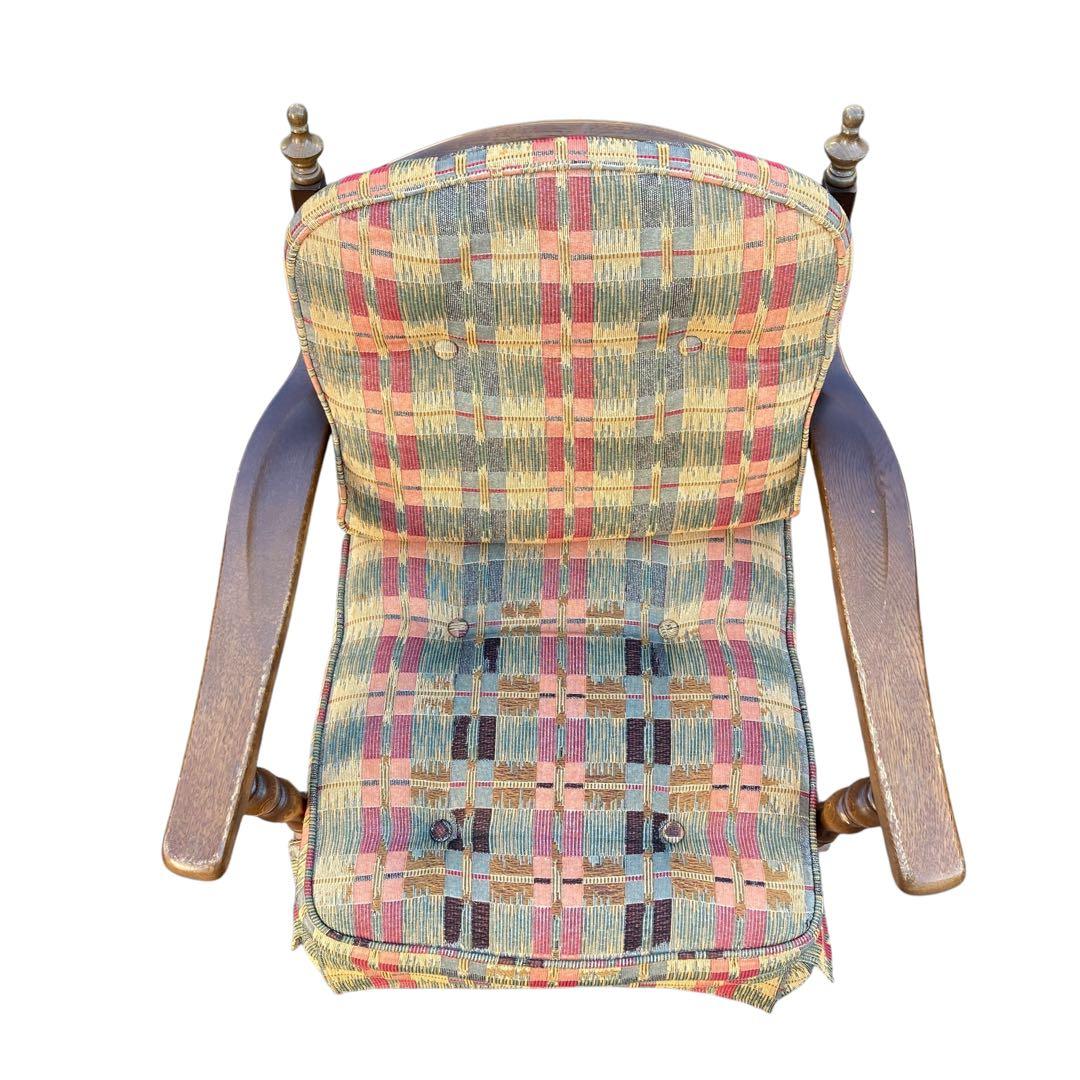 飛騨産業 キツツキ アンティーク シングルソファ　チェア　穂高　①