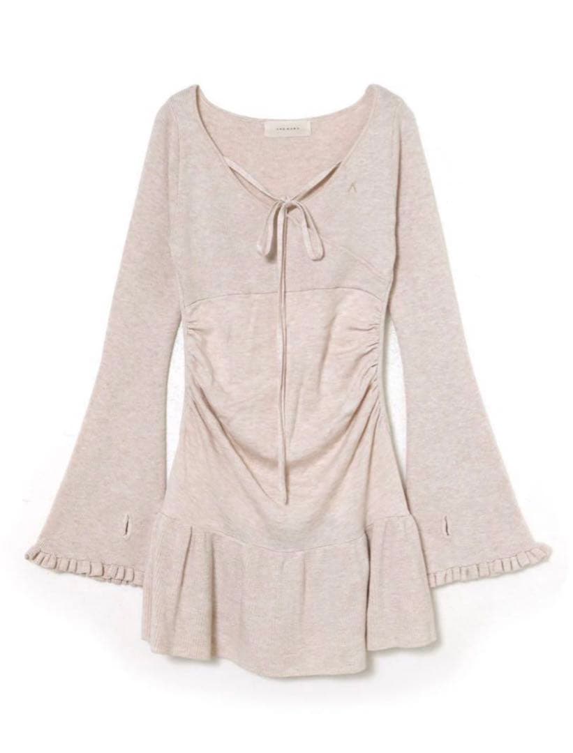 andmary アンドマリー Fleur knit mini dress