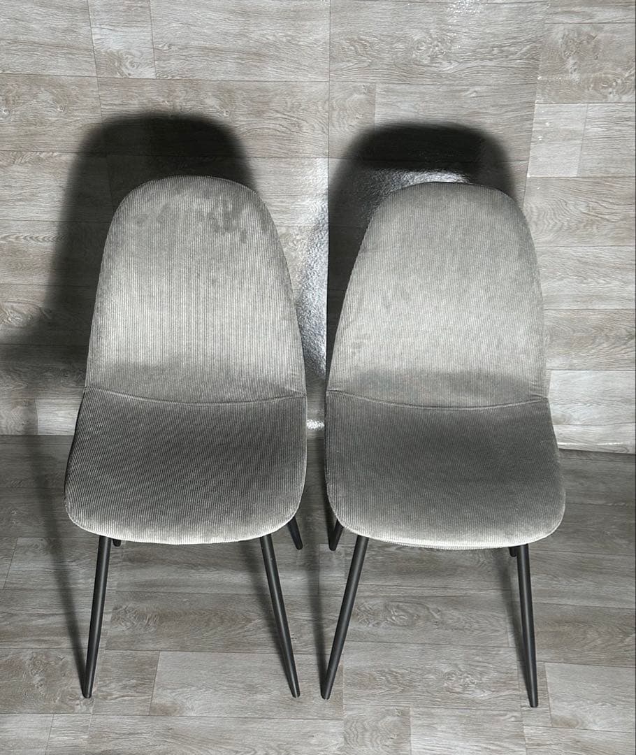 新品 ダイニングチェア 椅子 インテリア オシャレ グレー 4脚セット 送料込み