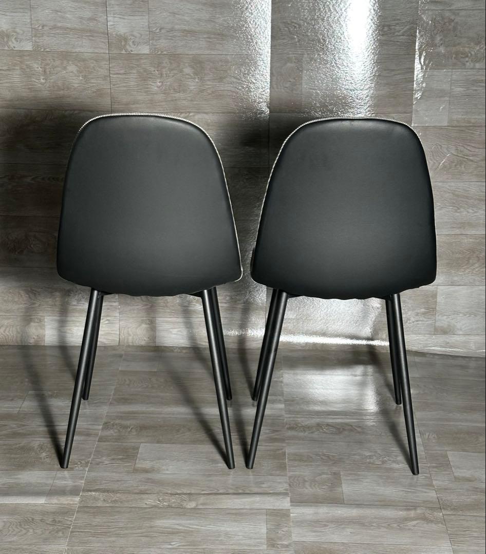 新品 ダイニングチェア 椅子 インテリア オシャレ グレー 4脚セット 送料込み