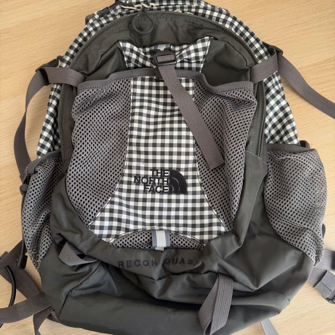 ノースフェイス ギンガムチェック柄リュック バックパック - メルカリ