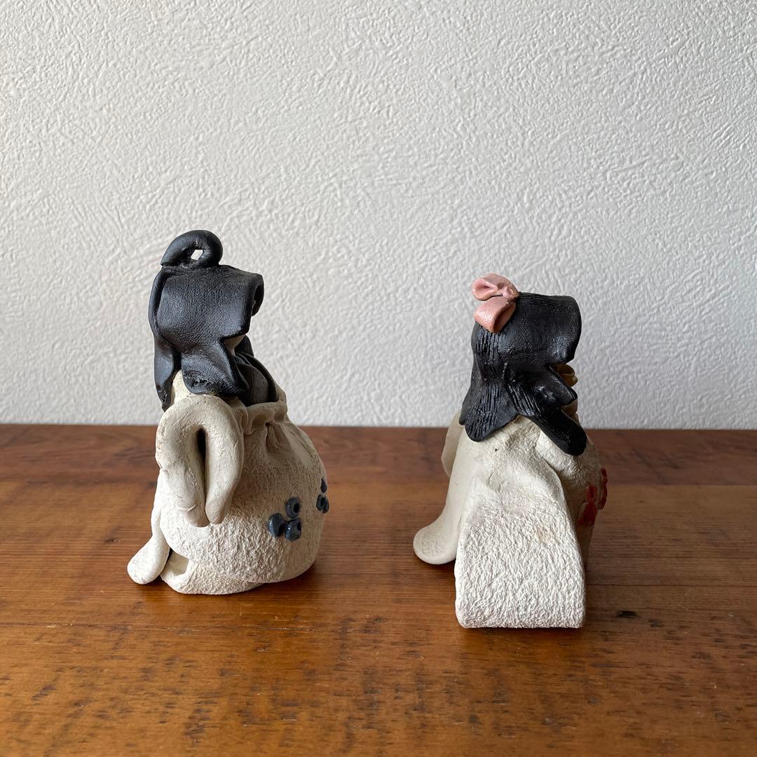 希少 陶器 焼き物 水野雅子 作家作品 雛人形 瀬戸焼 伝統文化 芸術 民