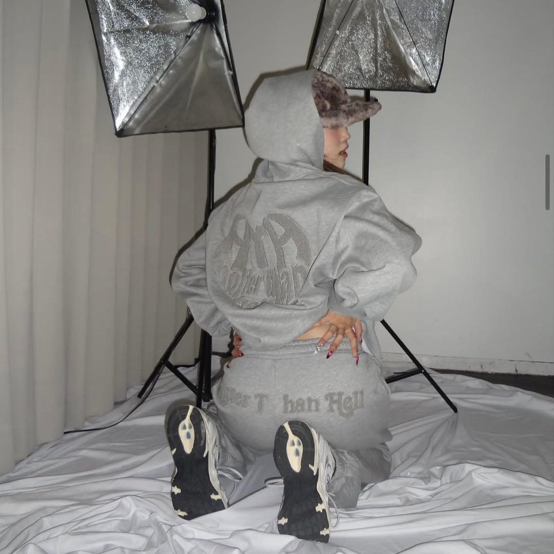 HTH glitter heart logo sweat pants 未使用 オンライン ショ