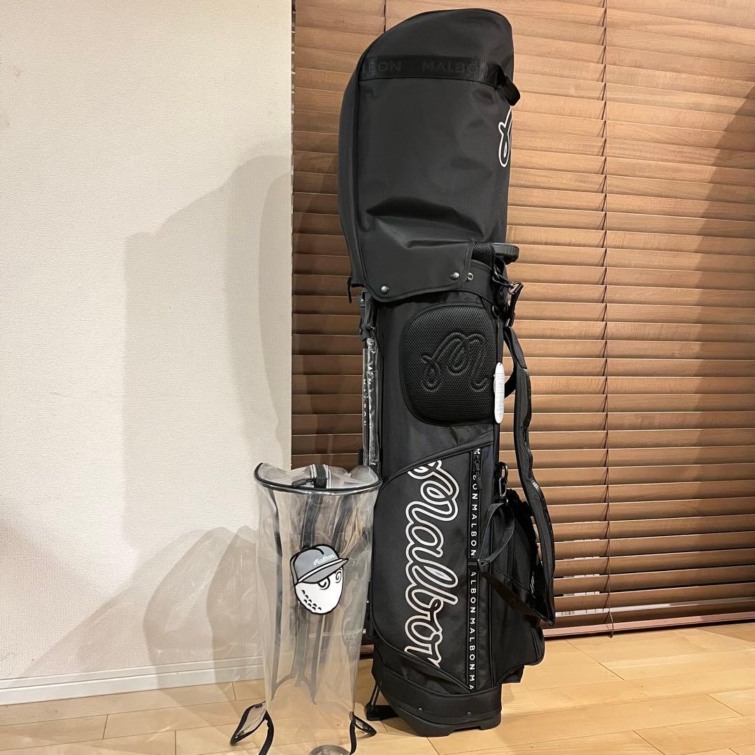 【即発送】25 MALBON マルボンゴルフ キャディバッグ ゴルフバッグ BK