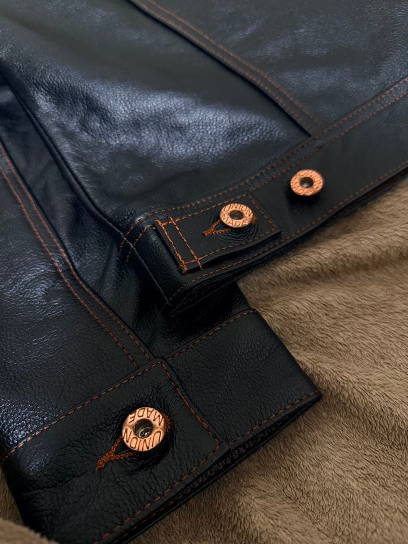 未使用 URBAN BARON 牛革 レザーGジャン レザージャケット 美品