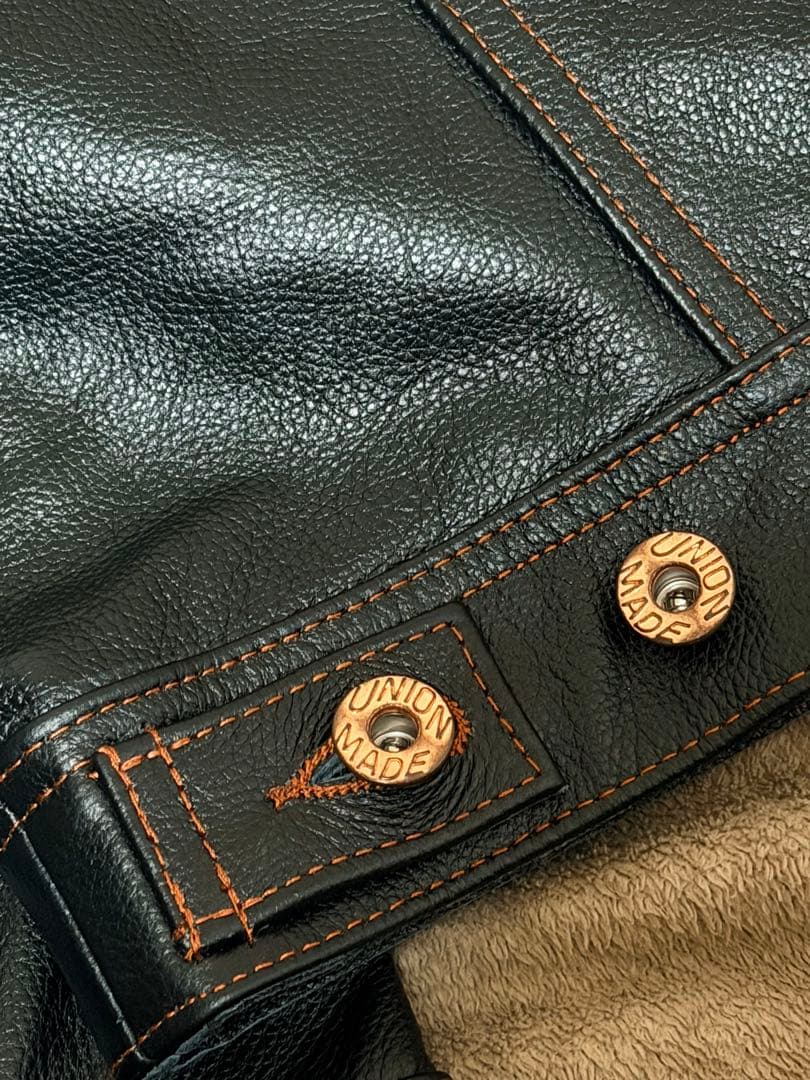 未使用 URBAN BARON 牛革 レザーGジャン レザージャケット 美品