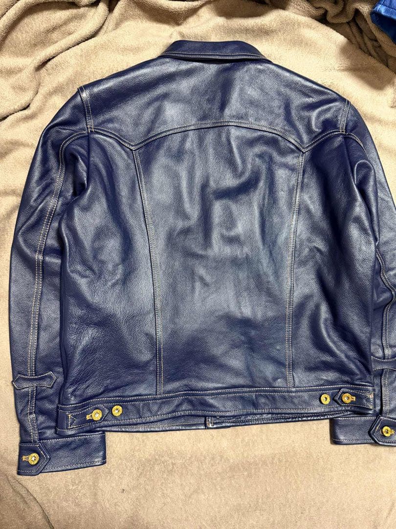 未使用 URBAN BARON 牛革 レザーGジャン レザージャケット 美品