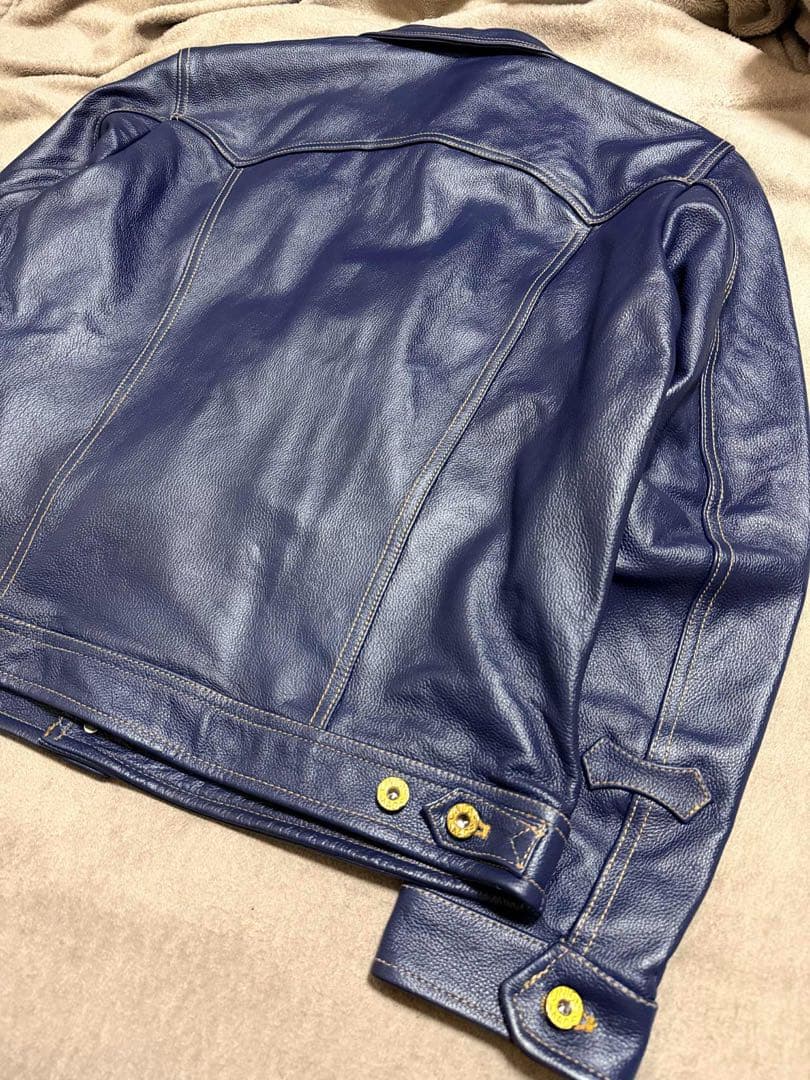 未使用 URBAN BARON 牛革 レザーGジャン レザージャケット 美品