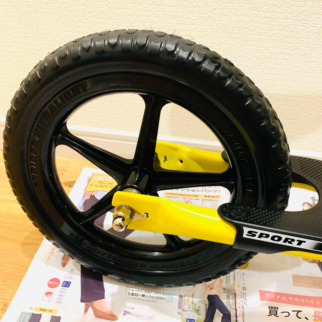 【極美品】STRIDER スポーツモデル 12インチ キッズバイク イエロー