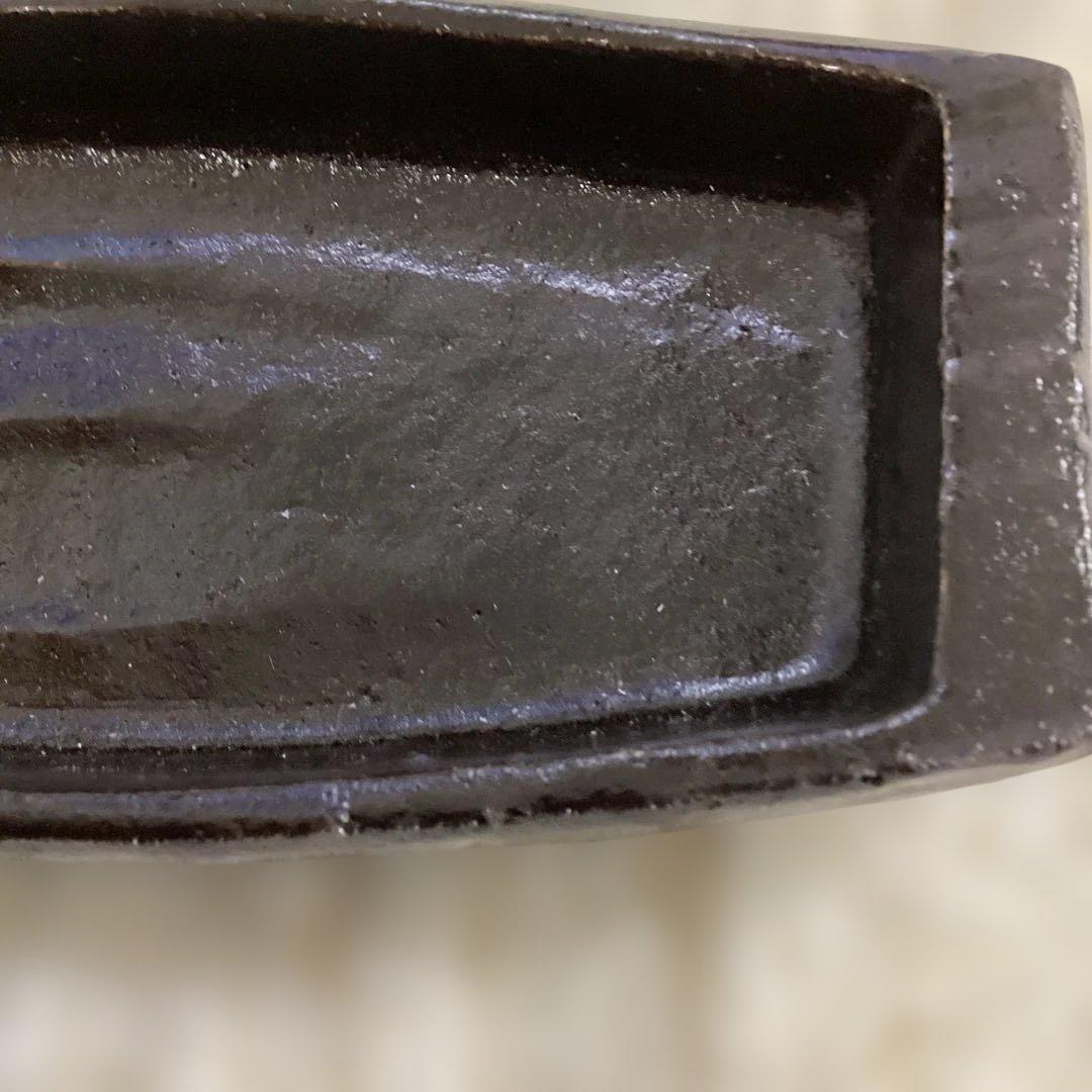 黒釉舟形向付　前菜皿　10客　新品未使用