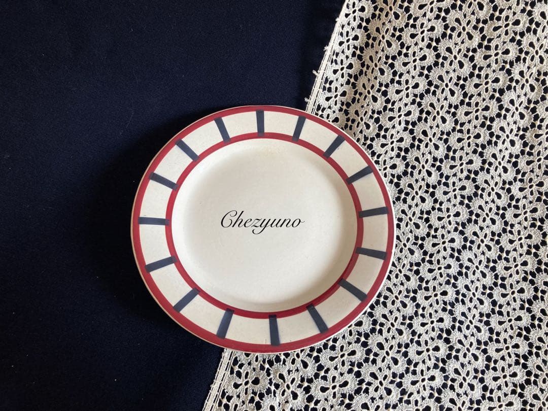 フランスアンティーク クレイユモントロー Béarn バスク柄 コンポティエ