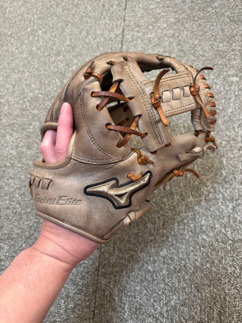 け*ん様 ミズノ グローバルエリート 硬式グローブ 内野手用