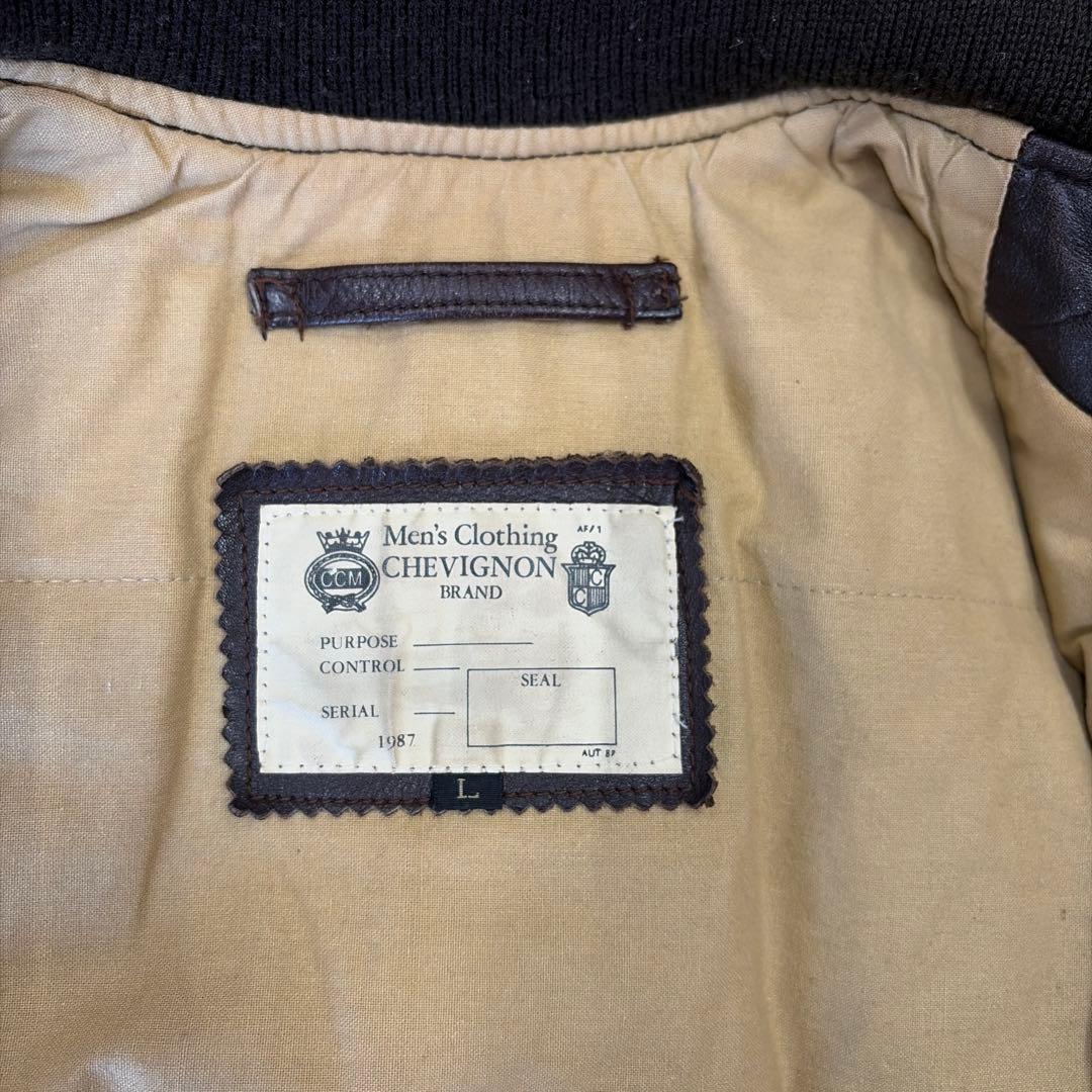 80s CHEVIGNON シェビニオン A-2 フライトジャケット