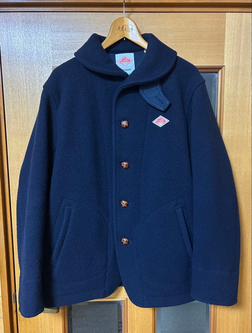 DANTON ウールパイル ラウンドカラージャケット　42