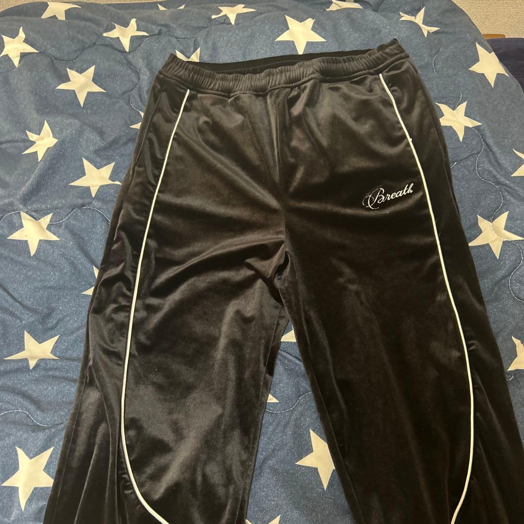 BREATH ブラック ベロアジャケット、パンツ