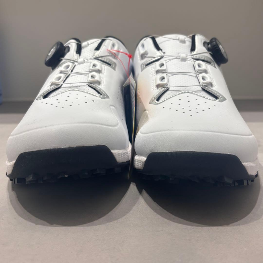 新品 定価1.87万円　AXEL ホワイト/ブラック ゴルフシューズ 28cm