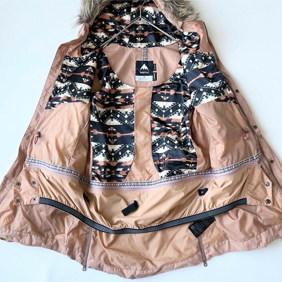 4922 バートン　ジャケット ゴアテックス　ファー付き ピンクベージュ　M