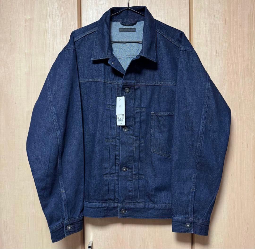 新品 XL ユニクロ デニムトラッカー ジャケット 68 BLUE 1st 大戦