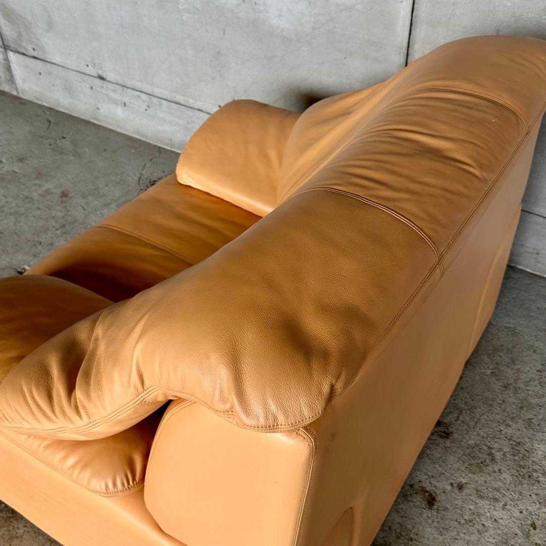 マルニ木工 maruni レザーソファ ✦ベージュ 本革 大型リラックスチェア