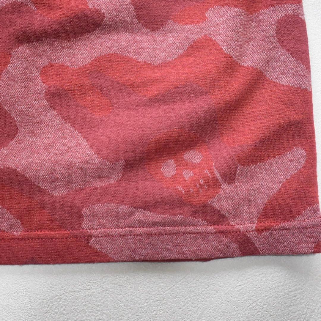 MARK & LONA スウェットスカート 36 カモフラ スカル柄 ロゴリブ