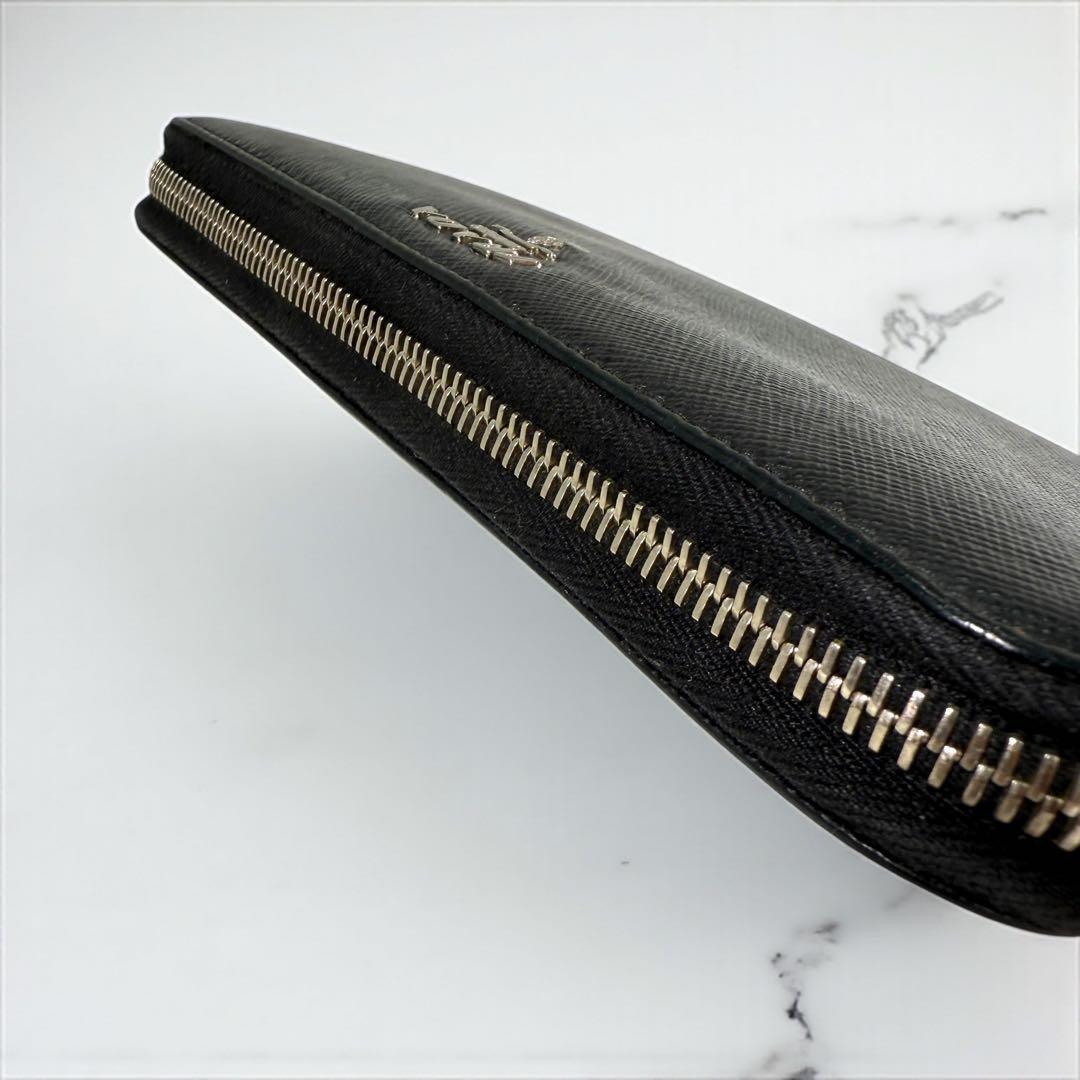 《美品》PRADA プラダ 長財布 ラウンドファスナー サフィアーノレザー