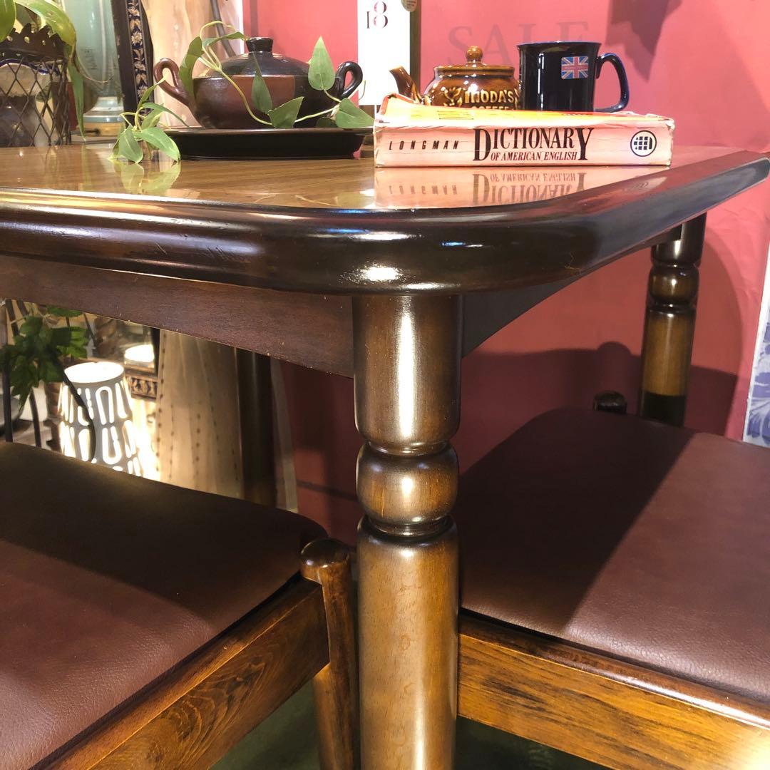 Daichi ヴィンテージ コロニアル コンパクトダイニングテーブル