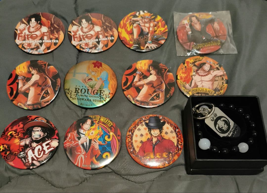 ONE PIECE エース 缶バッジ セット - メルカリ
