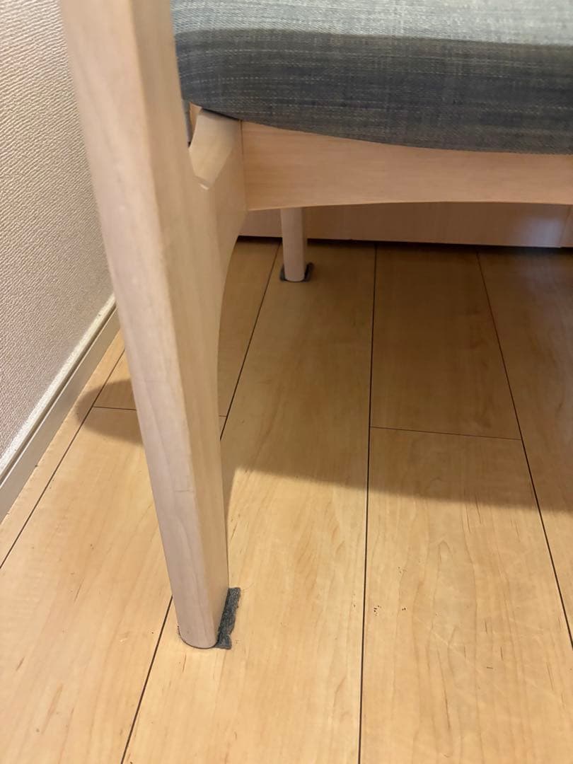 ニトリ　リラックスワイド　リビングダイニング1人用チェア グレー