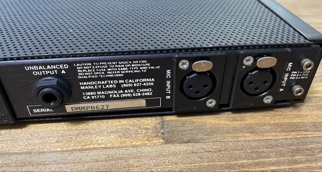 配信機器・PA機器・レコーディング機器 MANLEY DUAL MONO MICROPHONE PREAMPLIFIER