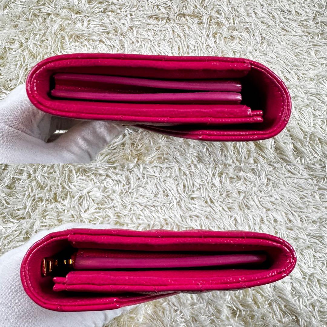 大人気✨サンローラン　長財布　ラージフラップウォレット　カサンドラ　ピンク