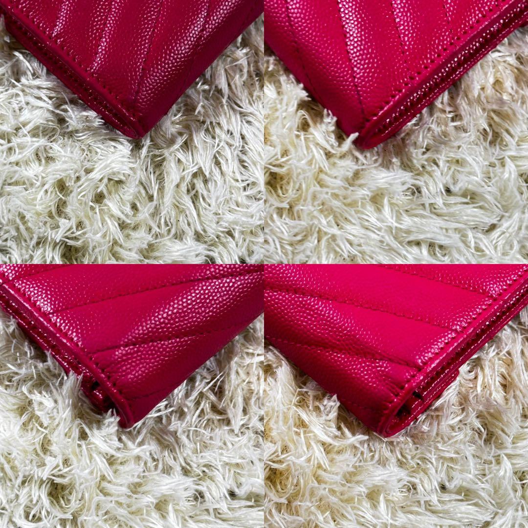 大人気✨サンローラン　長財布　ラージフラップウォレット　カサンドラ　ピンク