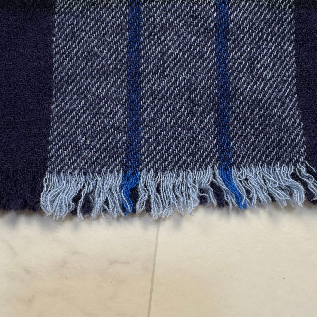 ジョンストンズオブエルガン ユナイテッドアローズ　中判ストール ウールカシミヤ混