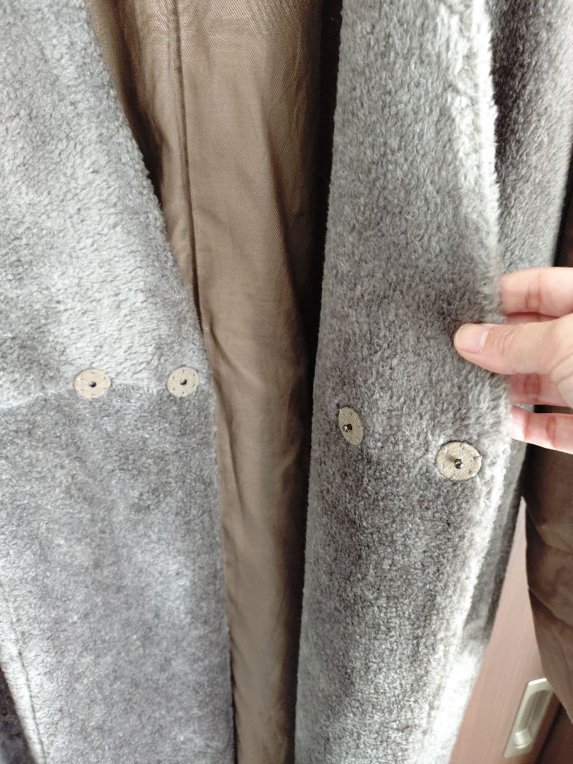 最終価格! マカフィー ポリエステルコットンプードル ノーカラーコート