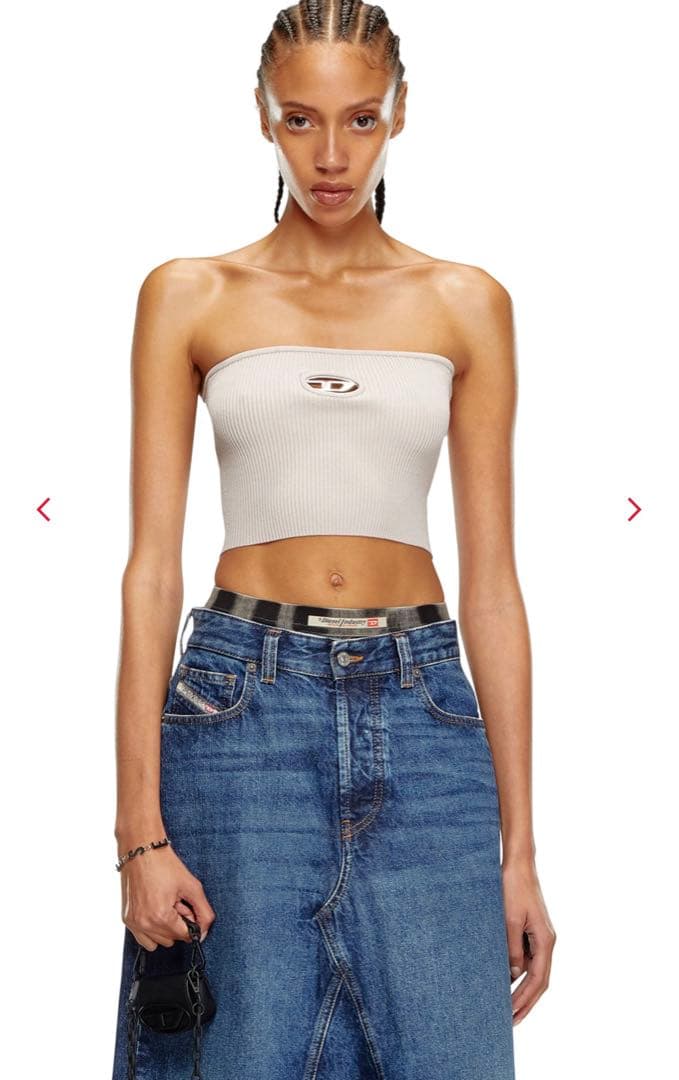 タグ付き新品　正規品　Diesel ベアトップ・チューブトップ ベージュ