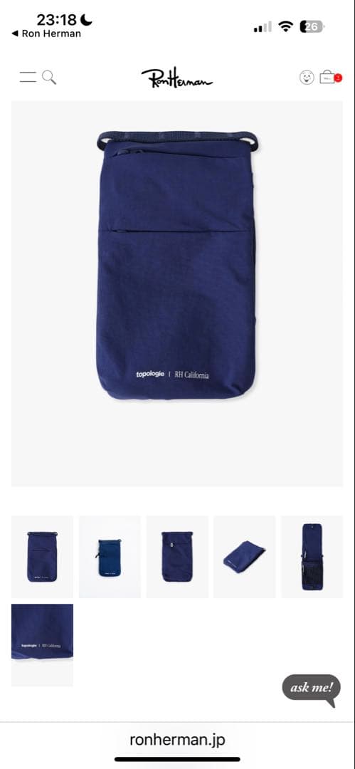 RonHerman×Topologie】フォンサコッシュ、ストラップ