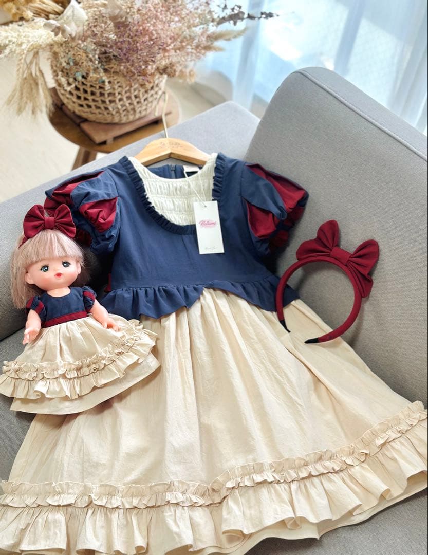 みぃNo.T501白雪姫ワンピースNo.H2503ブラウンチュチュスカート