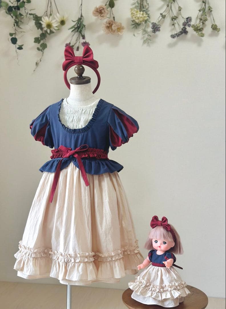 みぃNo.T501白雪姫ワンピースNo.H2503ブラウンチュチュスカート